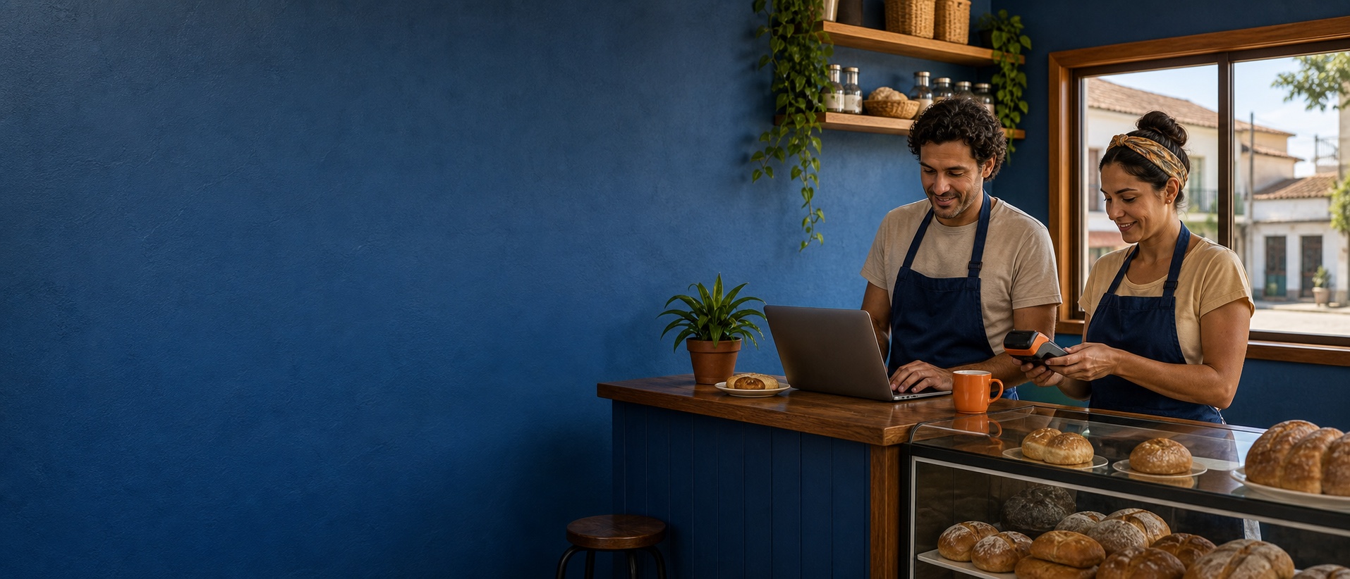 Empreendedores conectados em um negócio local