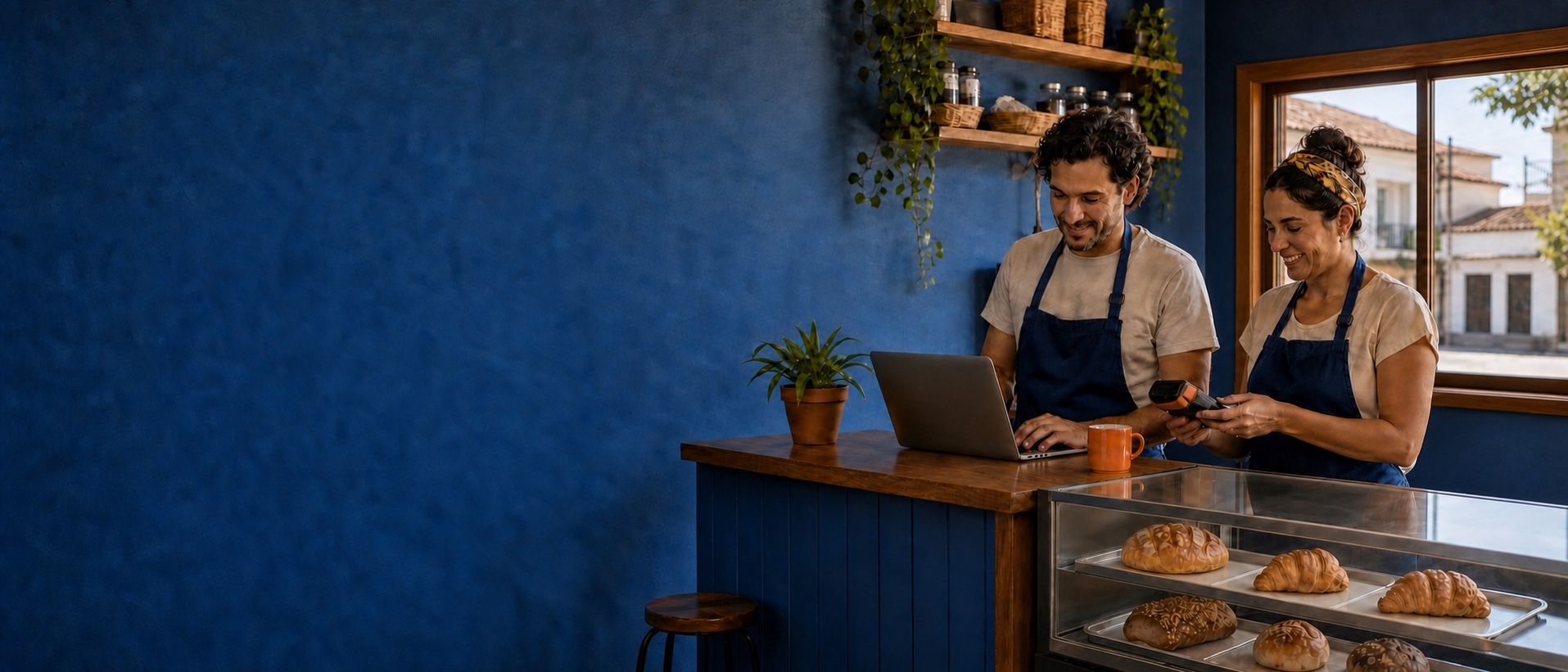 Empreendedores conectados em um negócio local